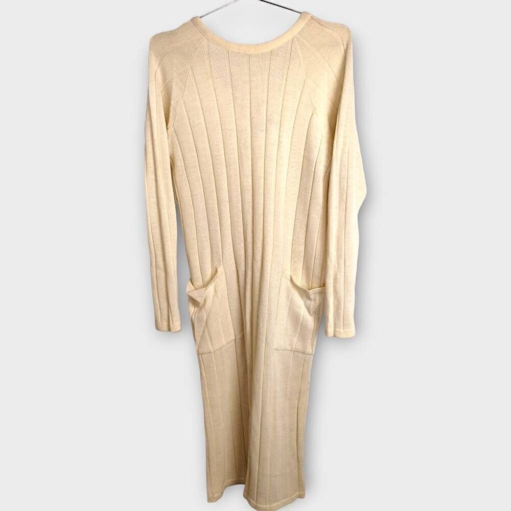 Bloomingdales Womens Dress‎ Sz Medium Italian Sweater Wool Mix Y2K Bohochic Midi